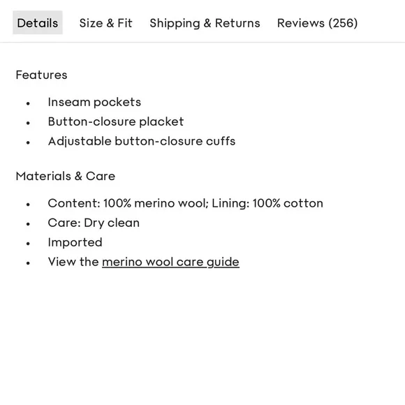 Wilfred Ganna Merino Wool Shirt Jacket XXS in cognac (copy) - Picture 5 of 6